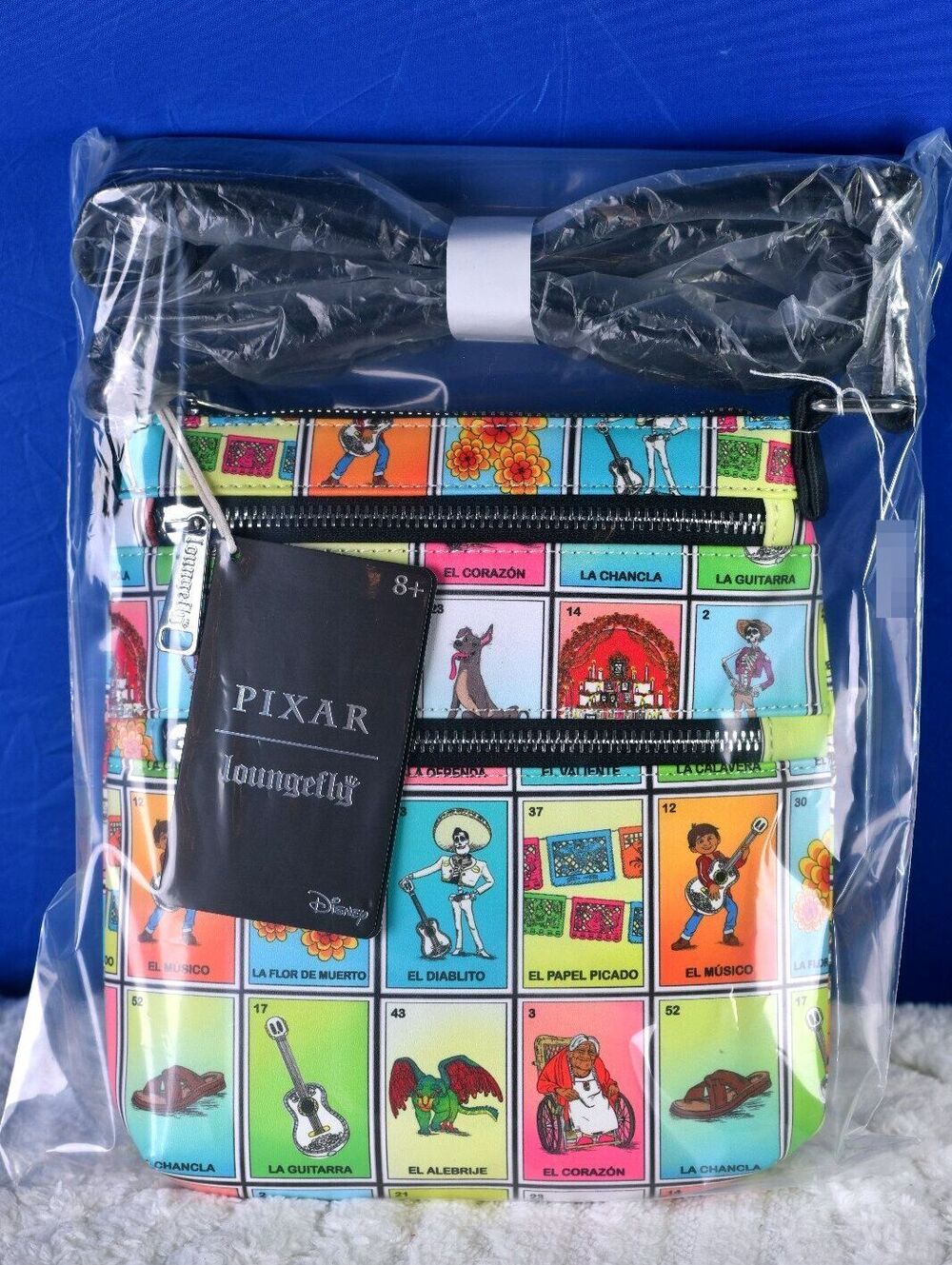 Loungefly Disney Pixar Coco Lotería Cards Crossbody Bag NWT